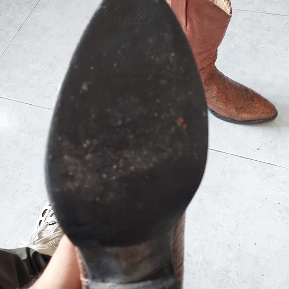 Pre Ban Sea Turtle Western Cowboy Boots - Picture 7 of 16